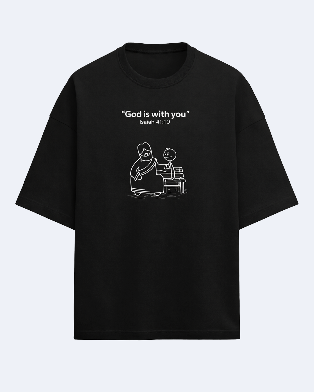 Unisex Terry Oversized Tee Bible Verse