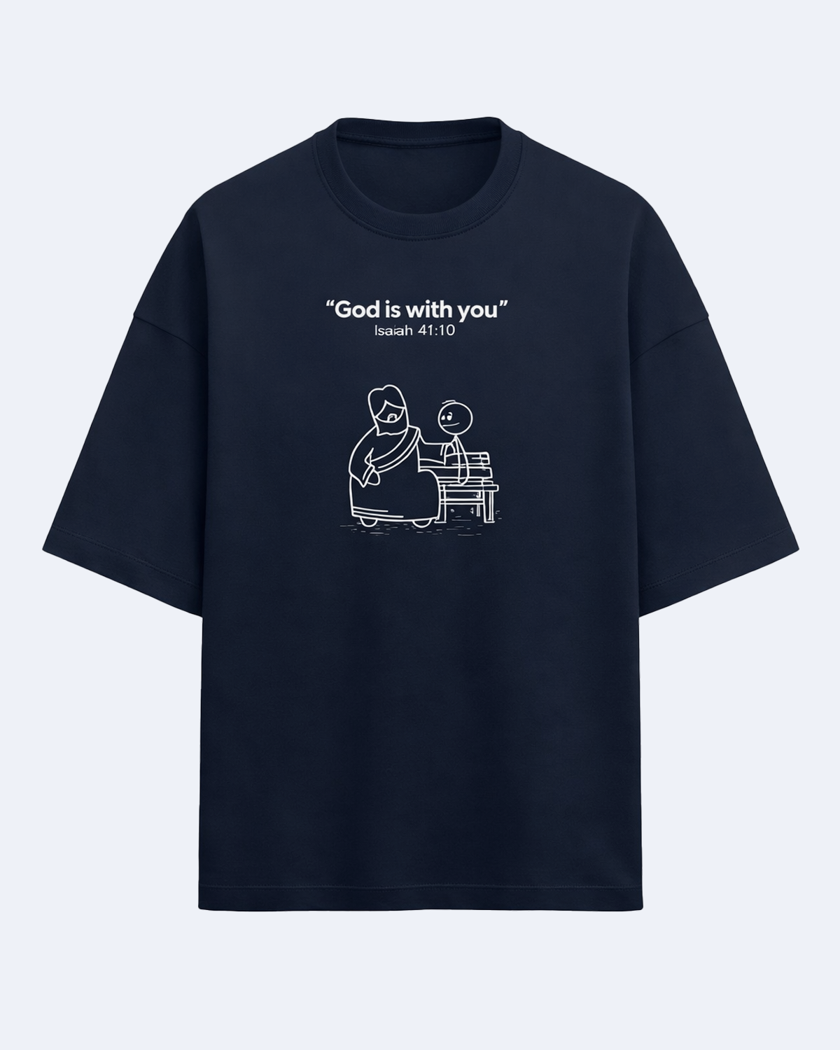 Unisex Terry Oversized Tee Bible Verse