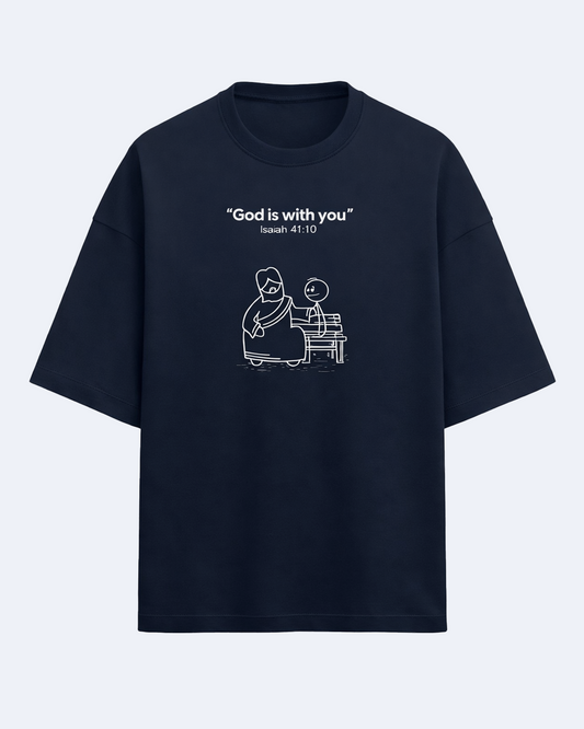 Unisex Terry Oversized Tee Bible Verse