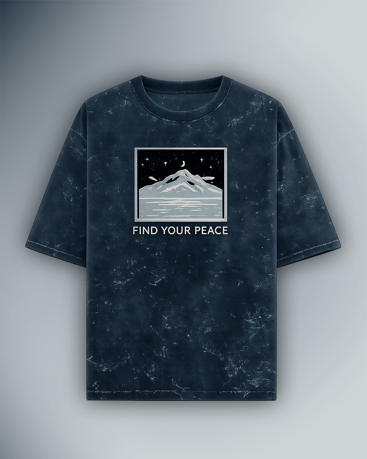 Unisex Acid Washed Oversized Tee