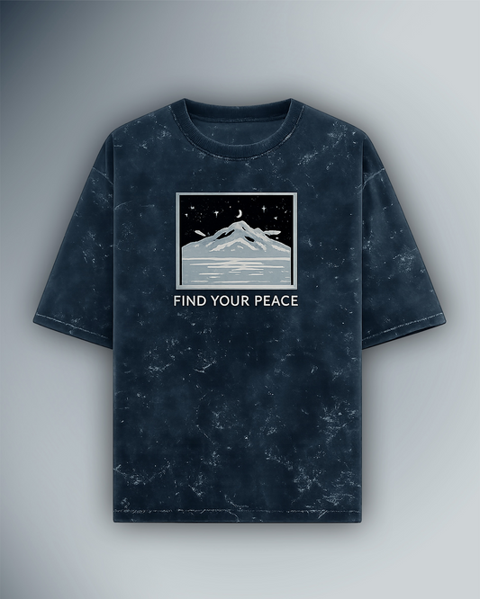 Unisex Acid Washed Oversized Tee