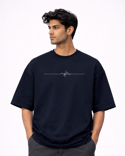 Unisex Terry Oversized Tee, Minimalistic