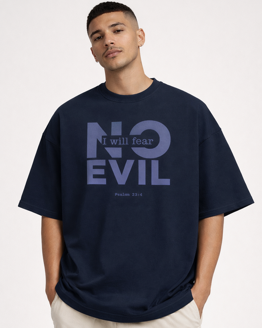 Unisex “NO EVIL” Faith Oversized T-Shirt, 4 Colours